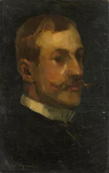 Porträt von Adriaan Pit 1860-1944, Direktor des Niederländischen Museums für Kunst und Geschichte in Amsterdam